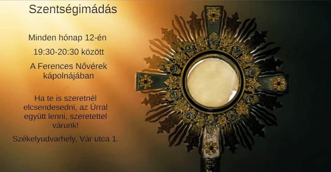 Szentségimádás – idő Istennel, idő önmagadért